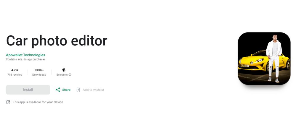 Car Photo Editor