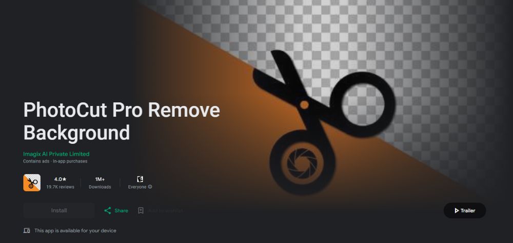 PhotoCut Pro Remove Background