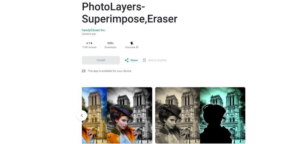 PhotoLayers- Superimpose, Eraser