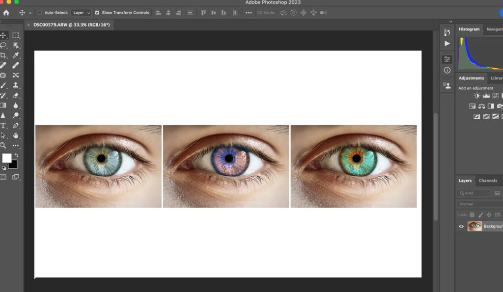 Step-by-Step Process of Changing Eye Color in Photoshop