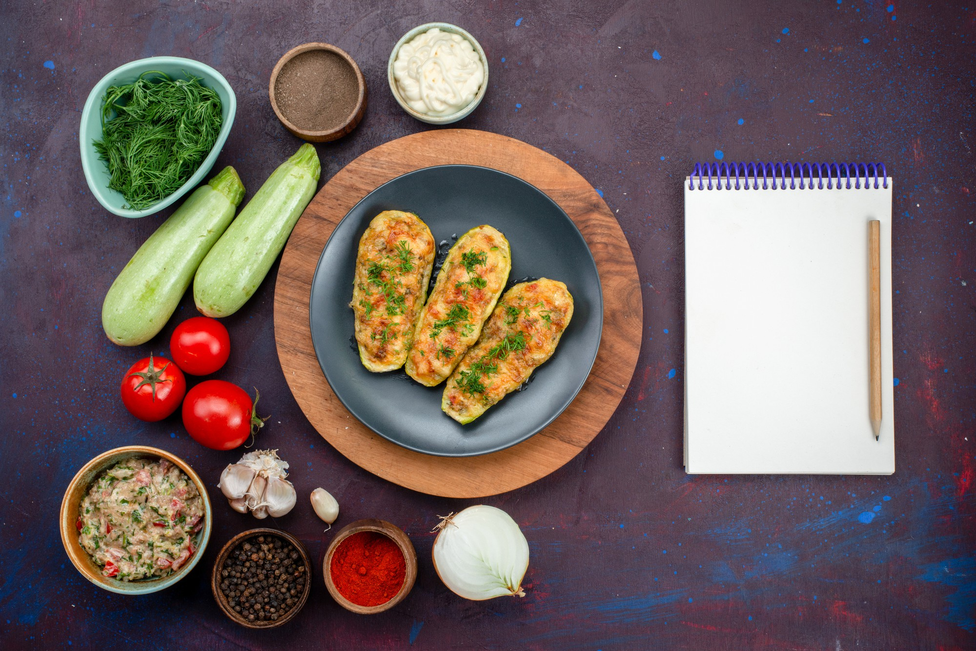 Top-down Food Photography